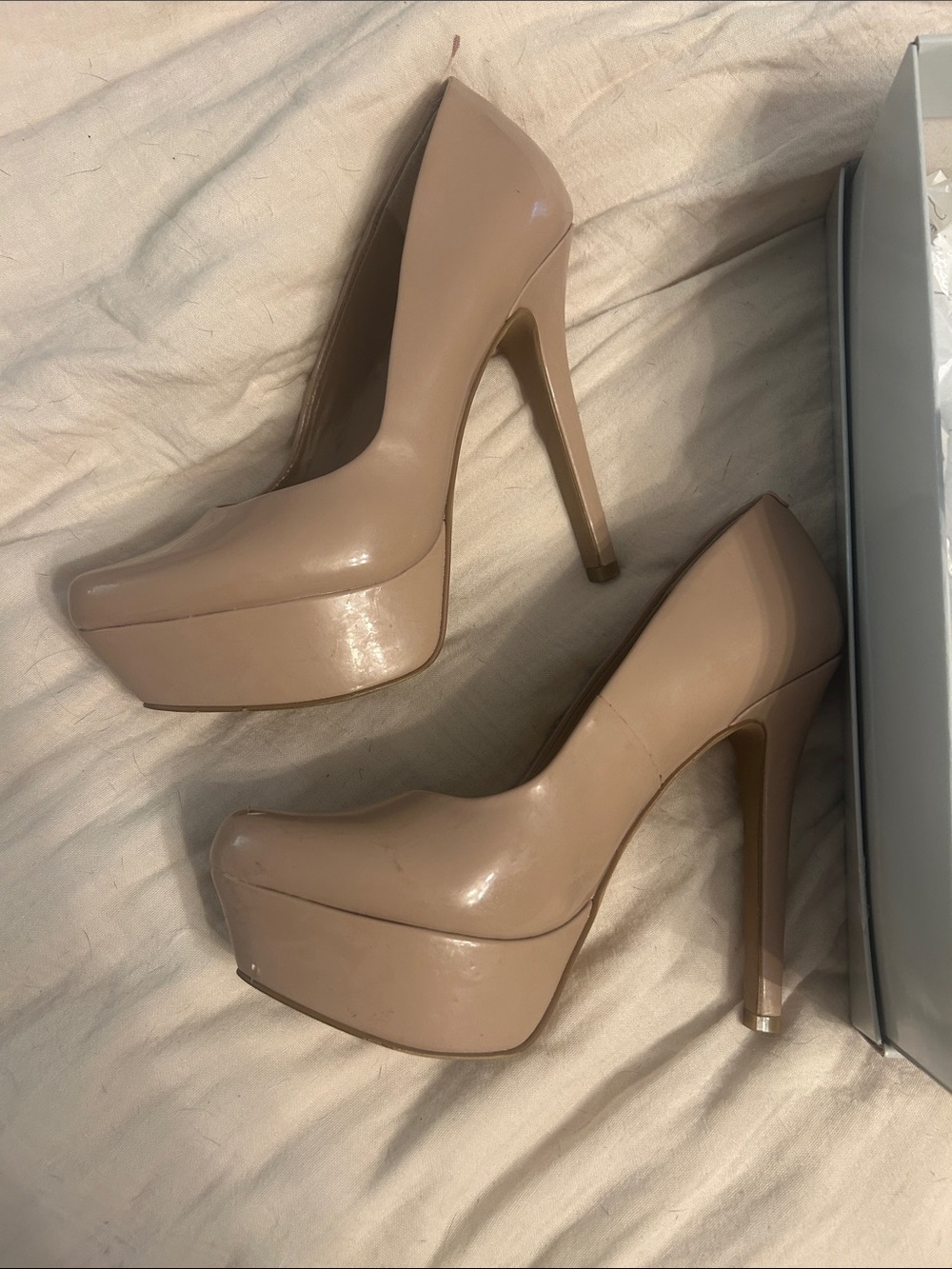 Jessica Simpson Waleo Nude Platform High Heel Pumps 6.5